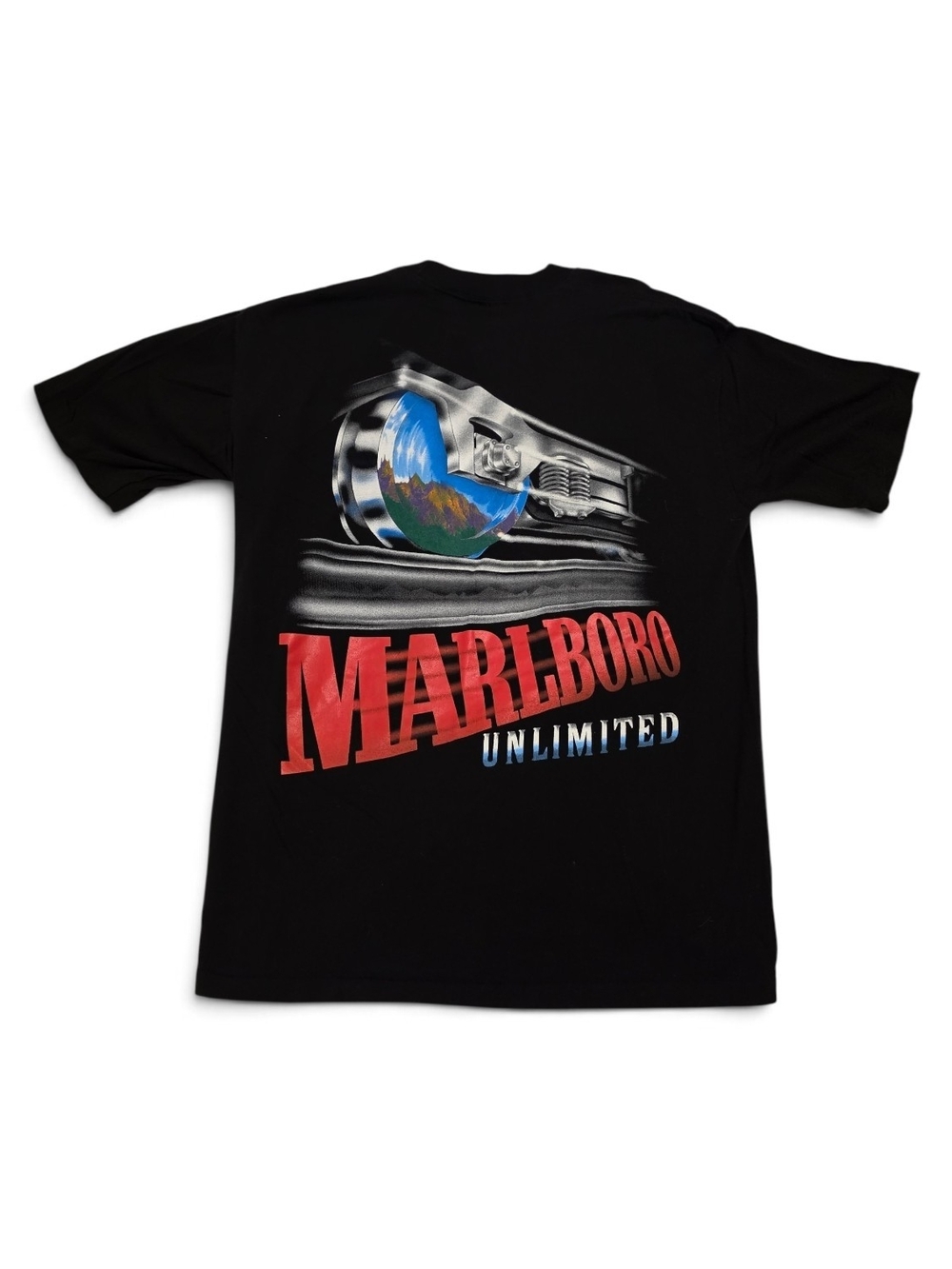 Marlboro Unlimited Train Track Graphic T-Shirt